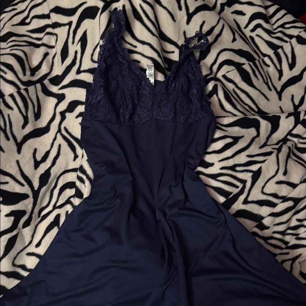 purple lace slip